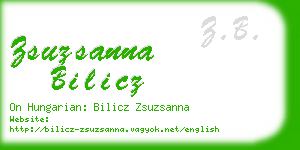 zsuzsanna bilicz business card